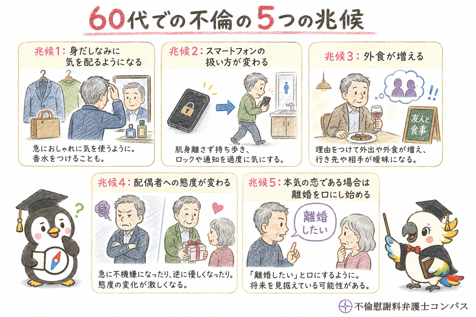 ３章　６０代での不倫の兆候５つ｜本気の恋との見分け方